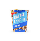 Cat Energy slim 500г со вкусом гречки в синей упаковке