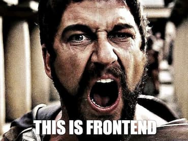 'This is frontend' mem